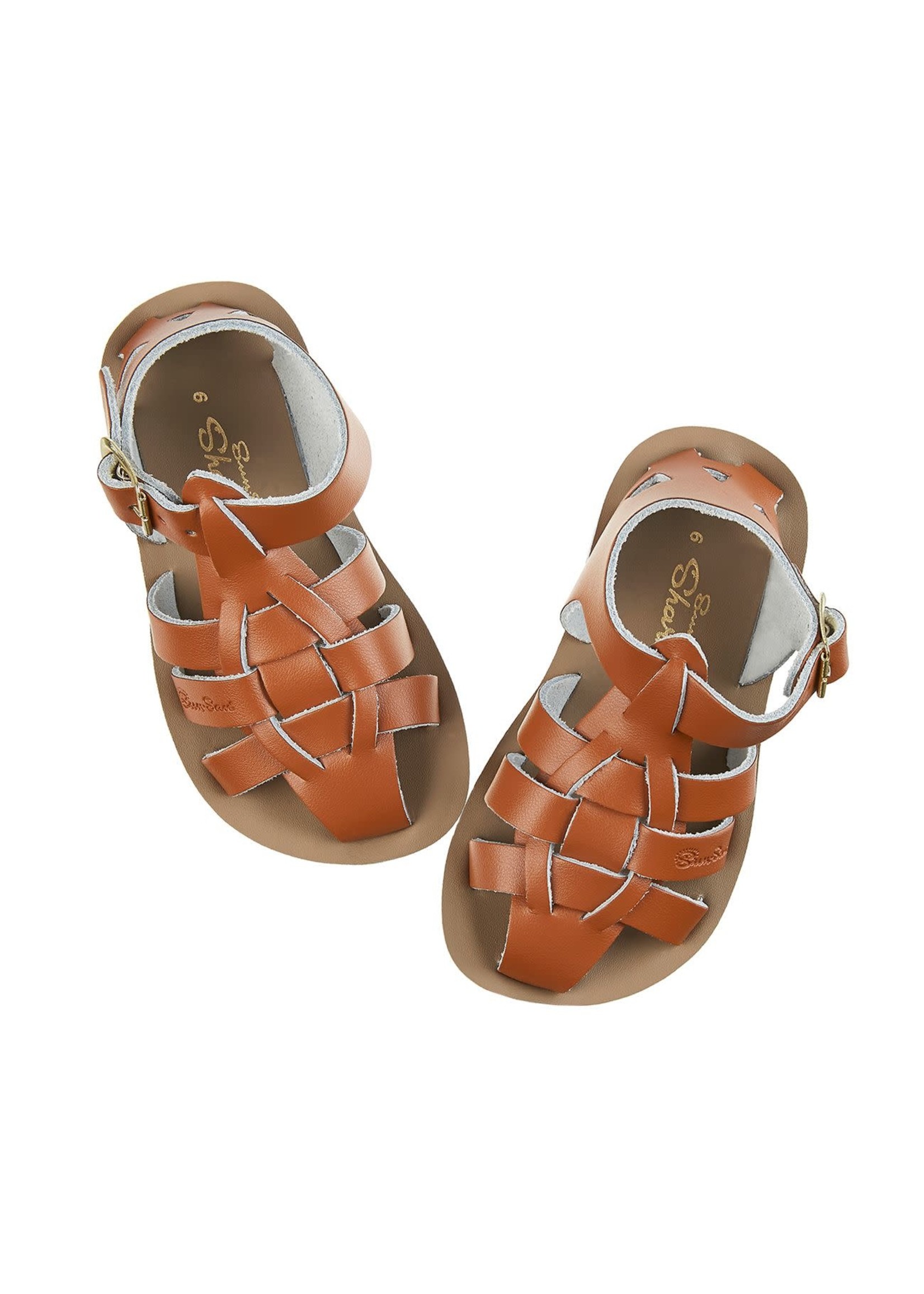 SALTWATERSANDALS SALT WATER shark TAN