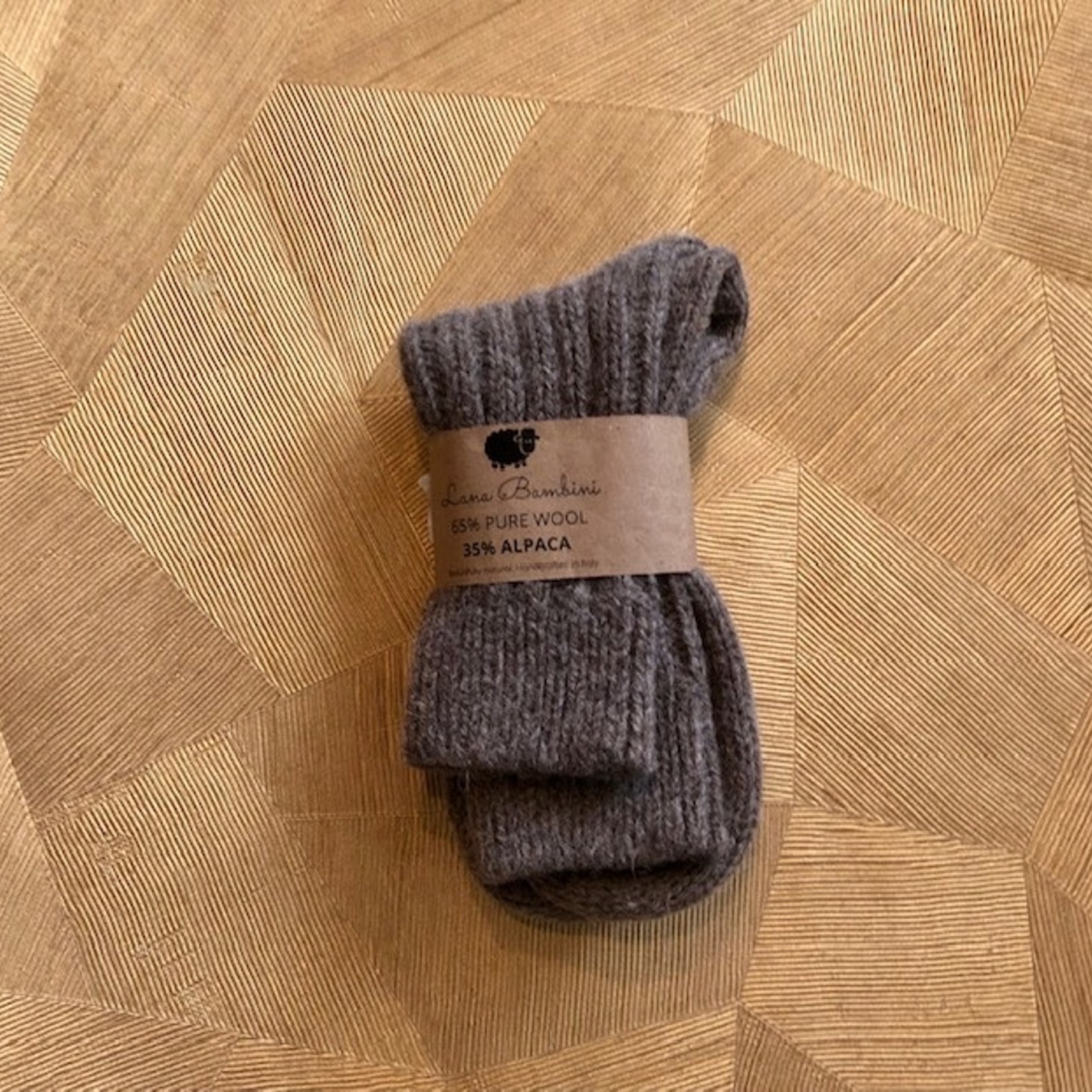 LANA BAMBINI LANA BAMBINI sokken 100% wol brown