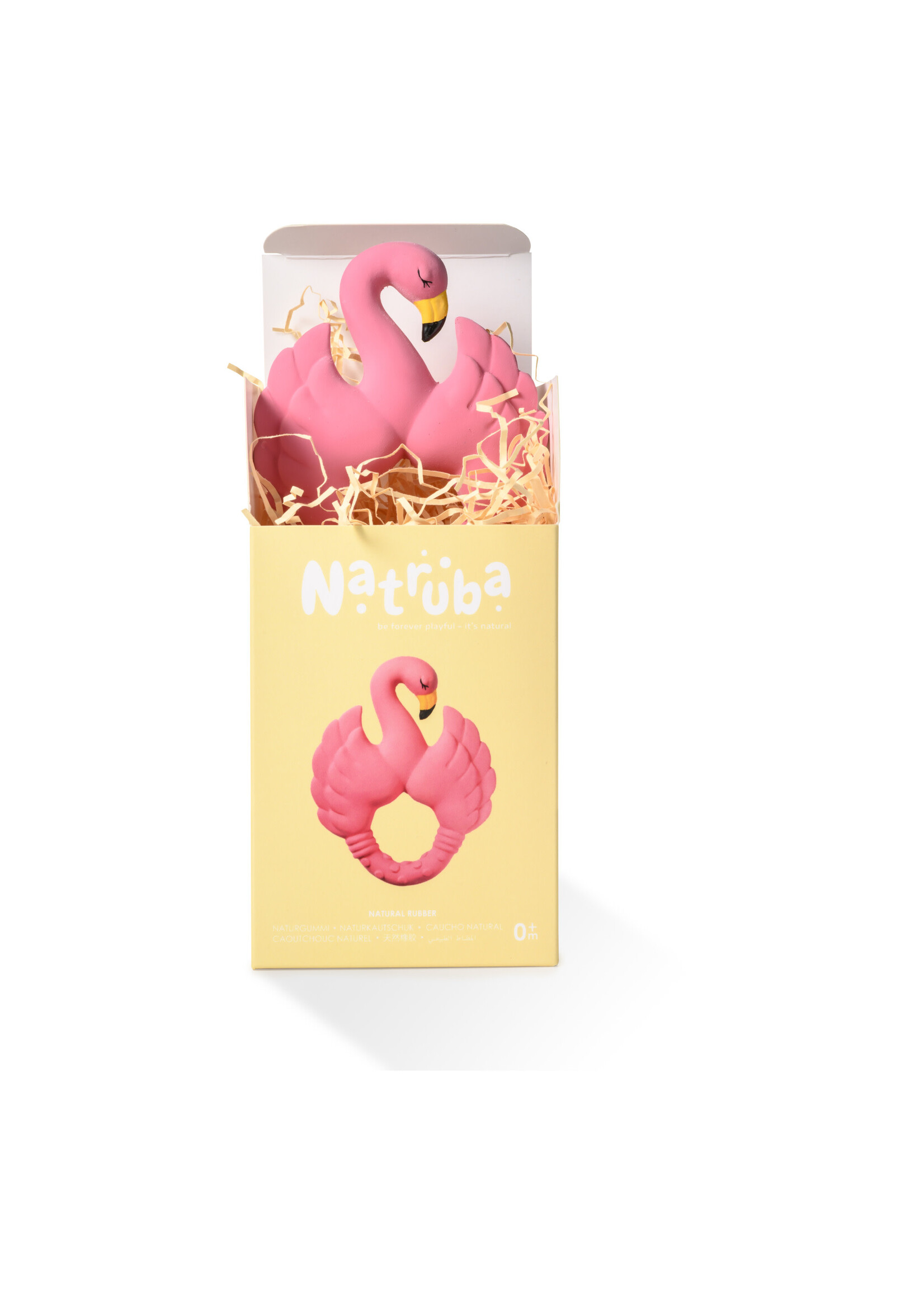 NATRUBA NATRUBA Teether Ring Flamingo pink