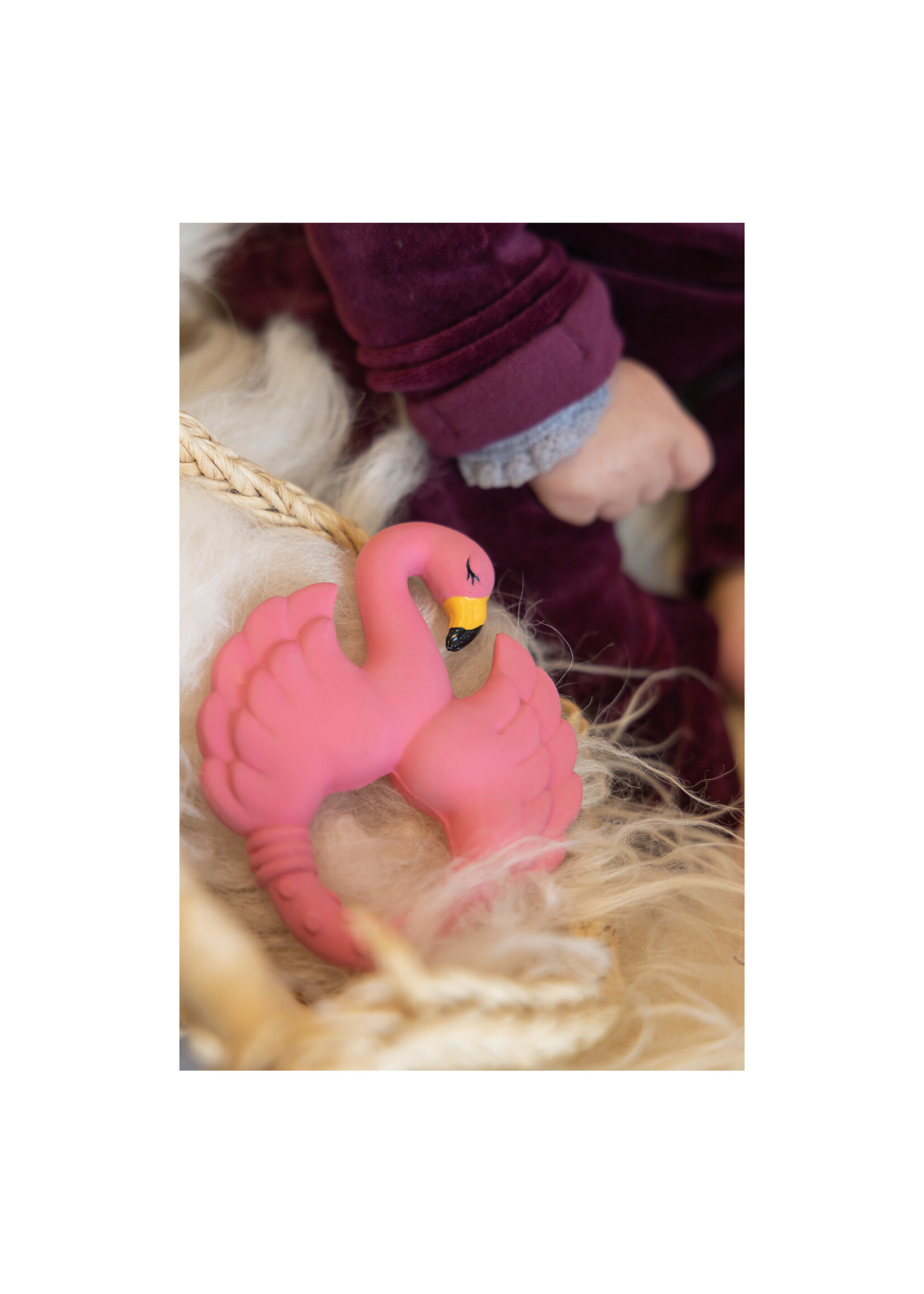 NATRUBA NATRUBA Teether Ring Flamingo pink