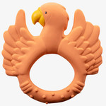NATRUBA Teething Ring Parrot Oranje