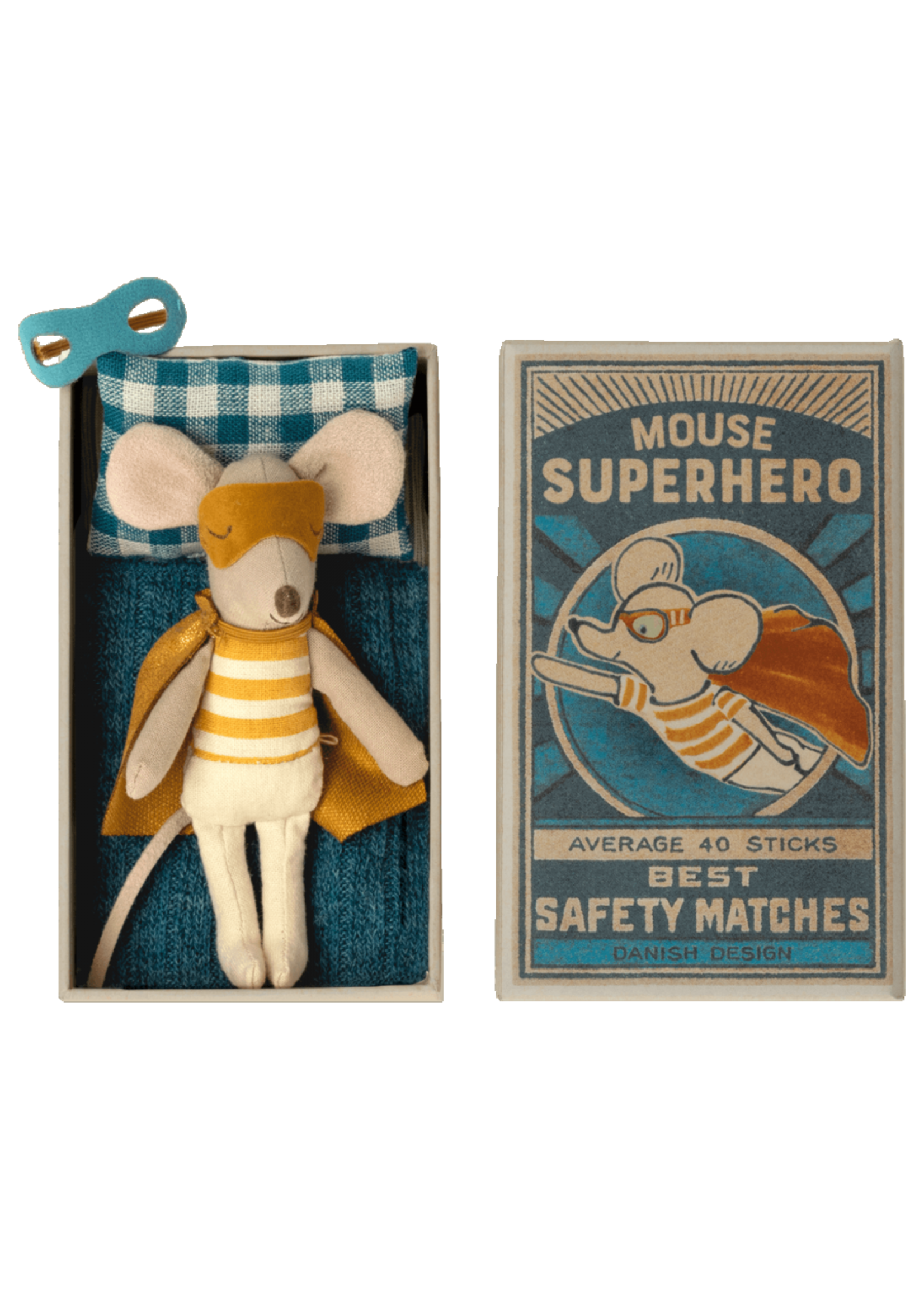 MAILEG Maileg Superhero Mouse in matchbox