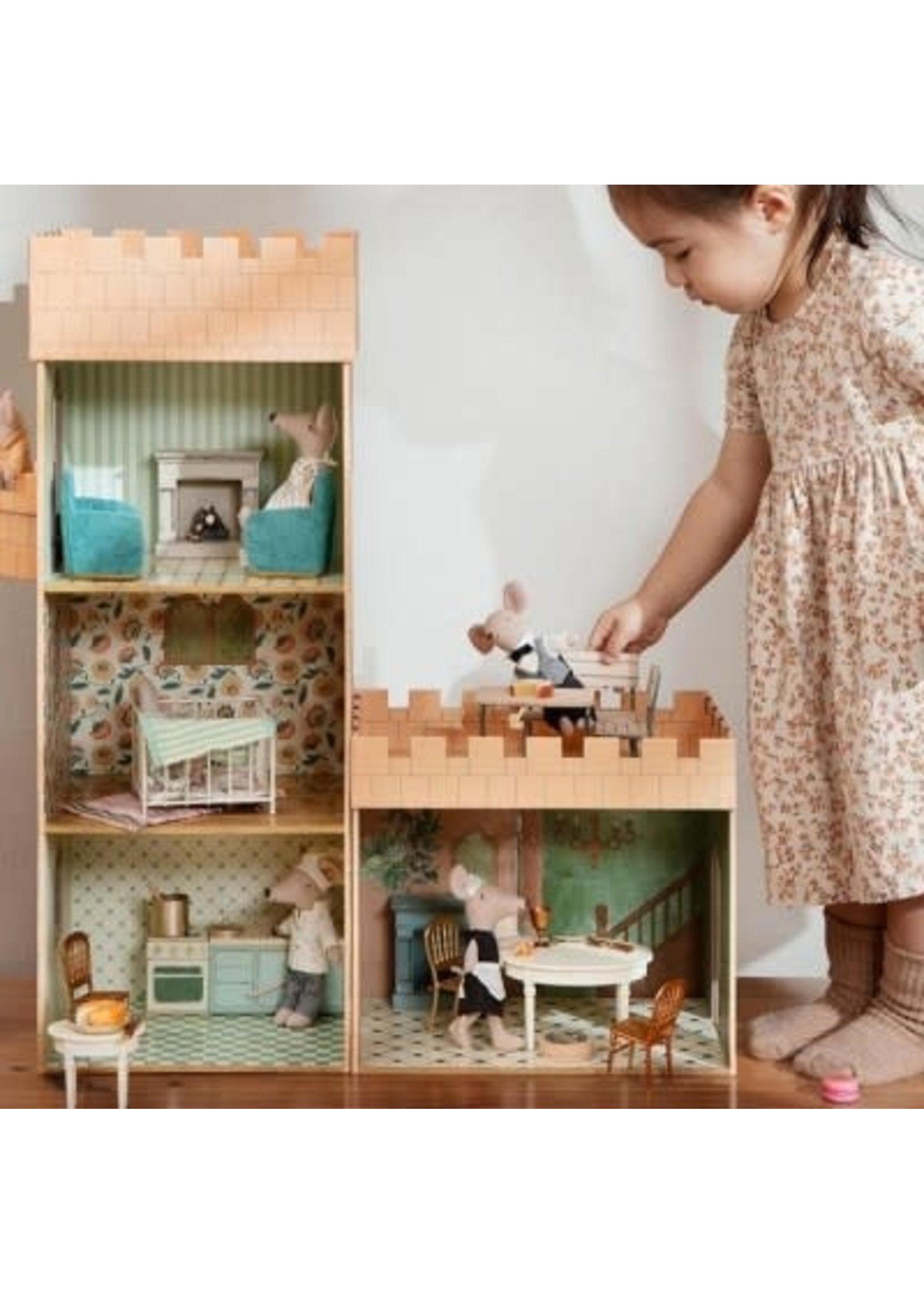 MAILEG MAILEG  miniature fireplace wit