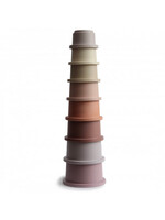 Mushie stapel toren Pastel