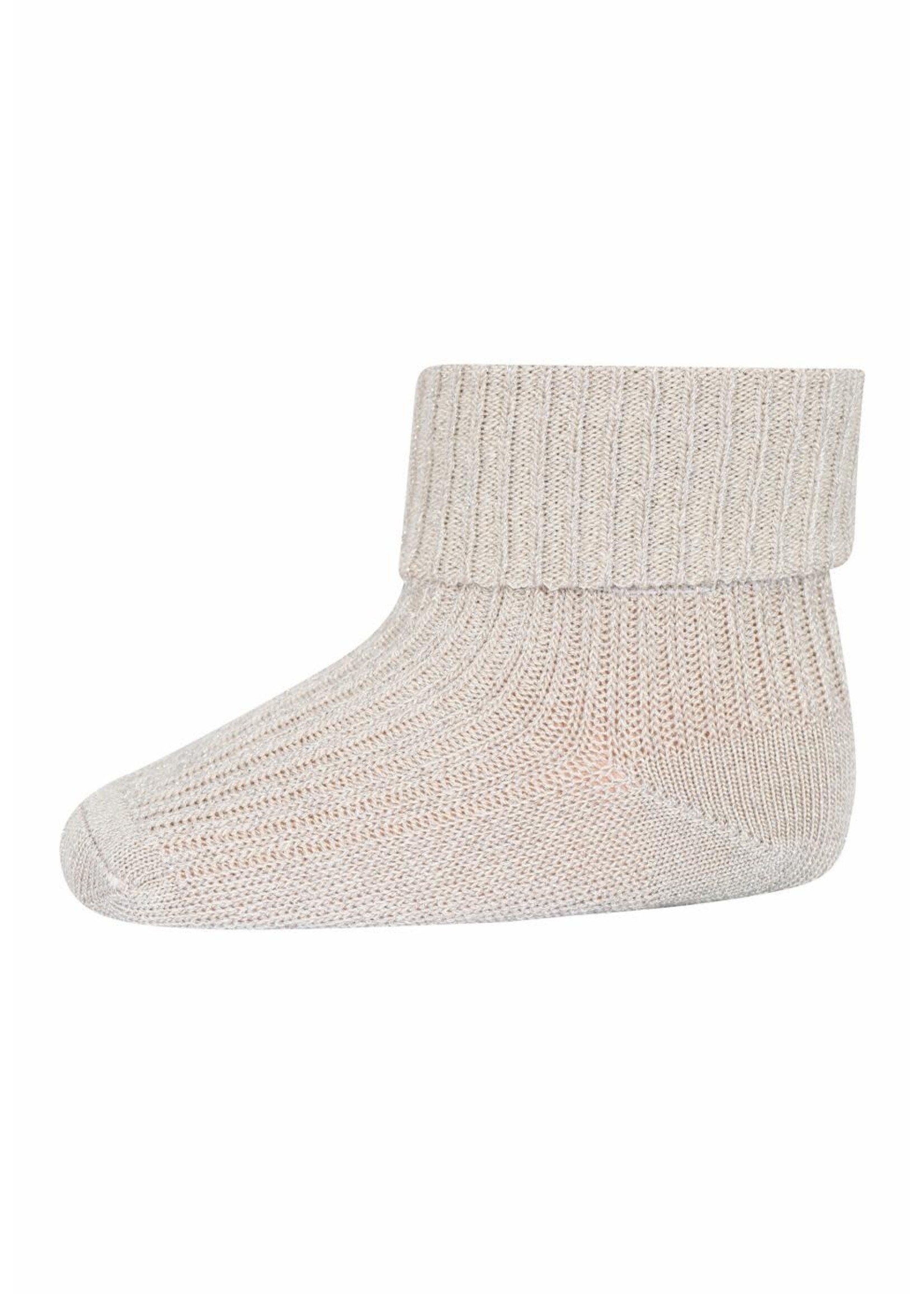 MP DENMARK baby glitter socks Ecru