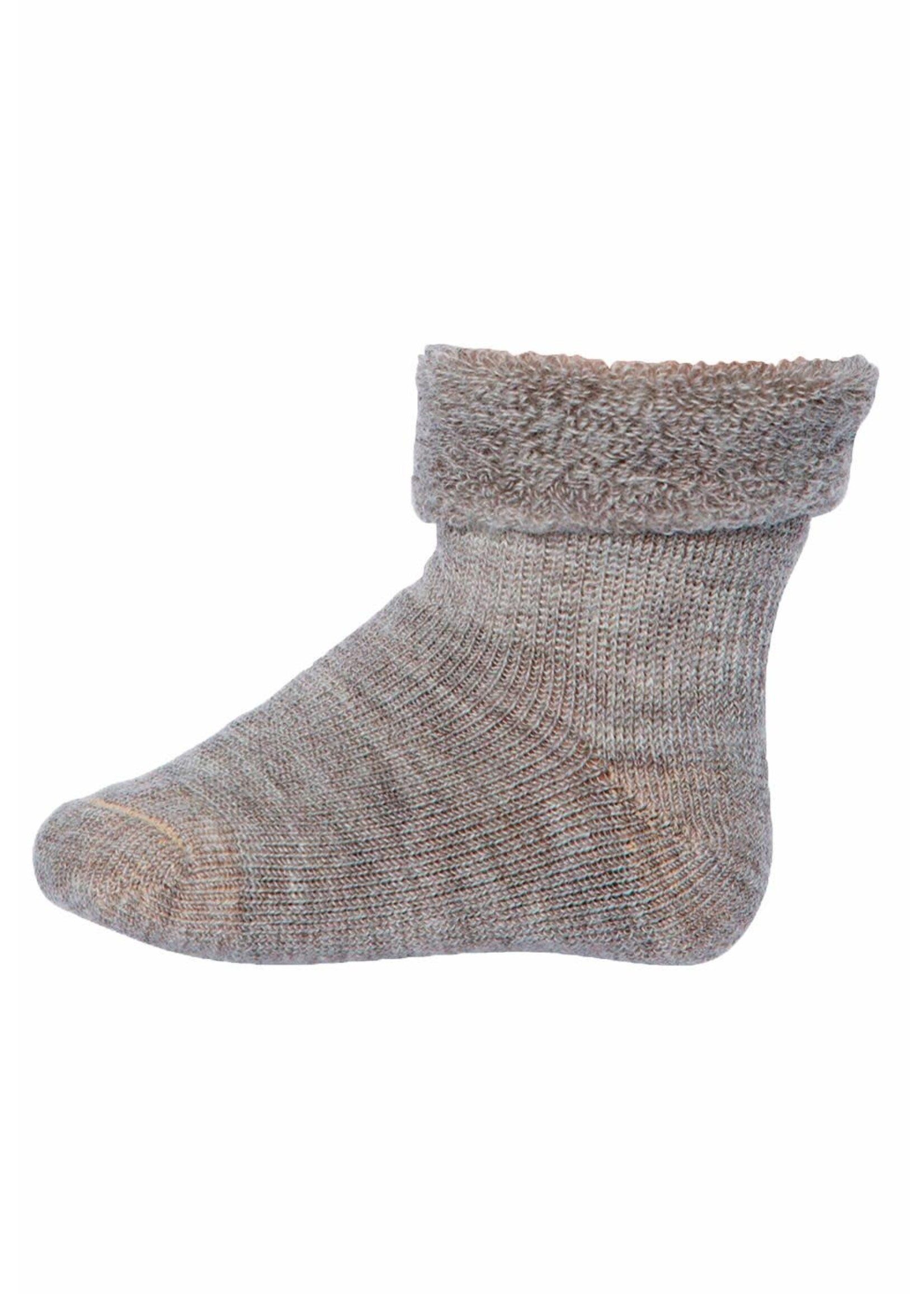 MP DENMARK MP DENMARK wool baby socks light brown melange