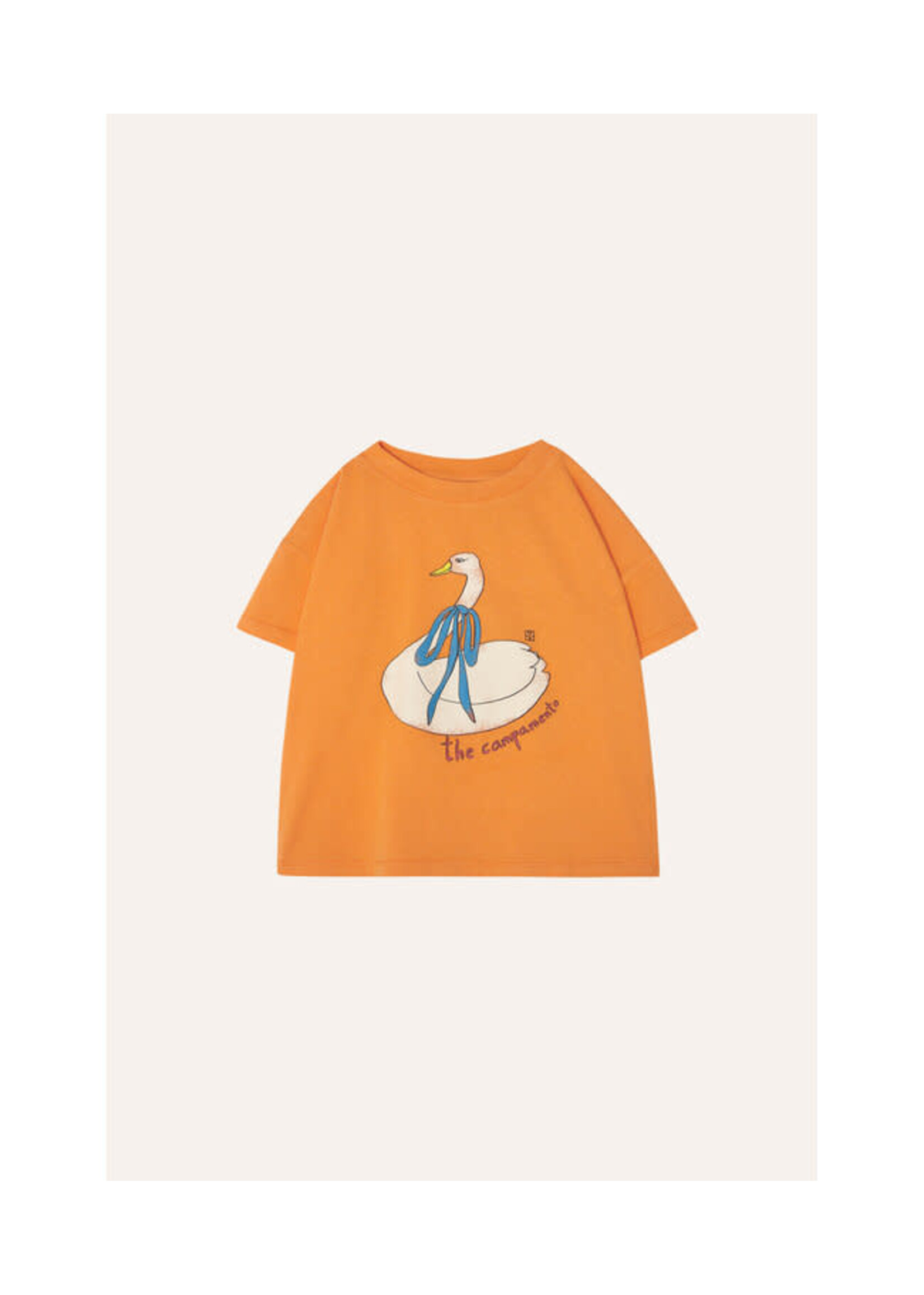 THE CAMPAMENTO CAMPAMENTO t-shirt oranje zwaan