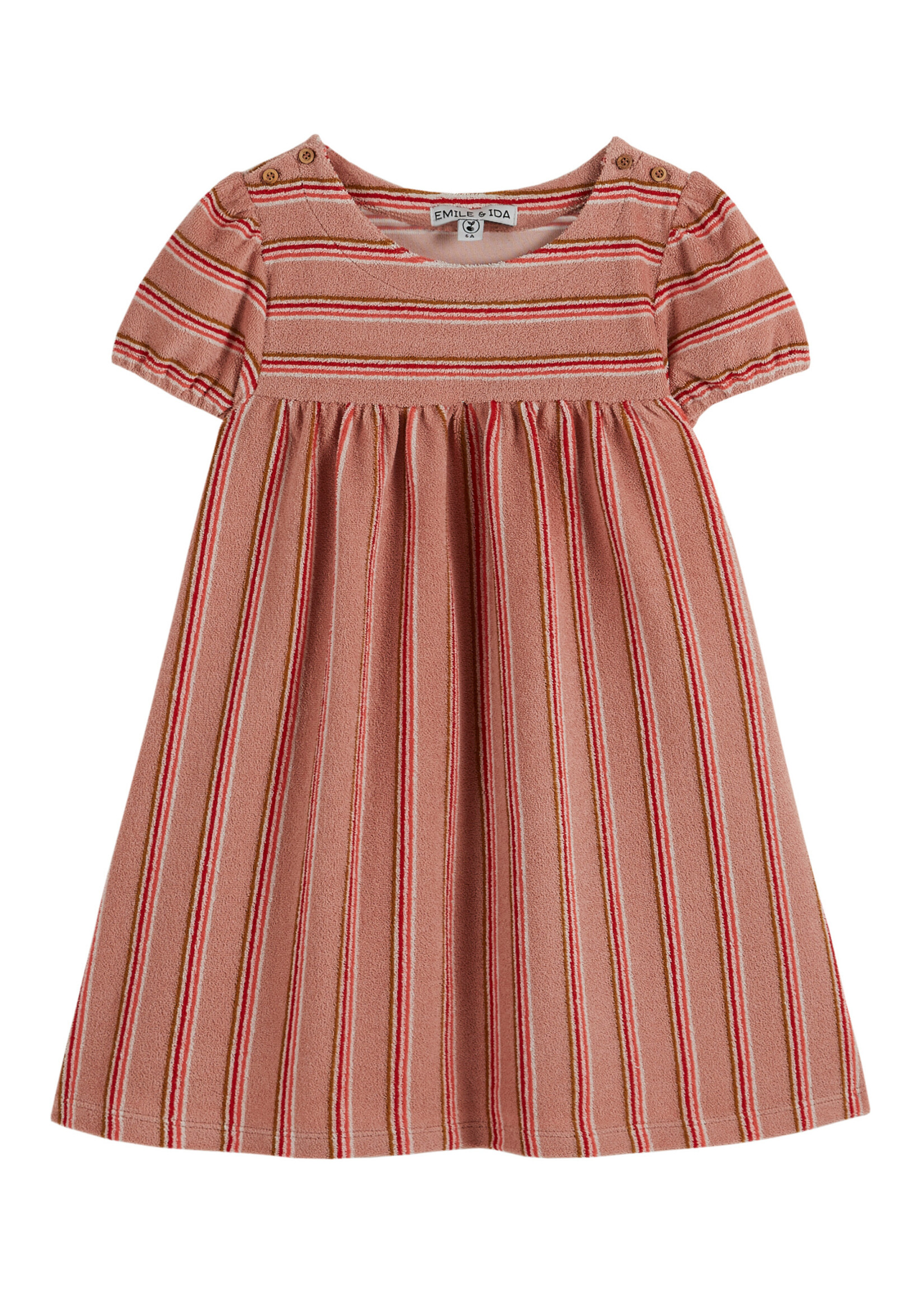 EMILE ET IDA EMILE&IDA dress RAYURE ROSETTE