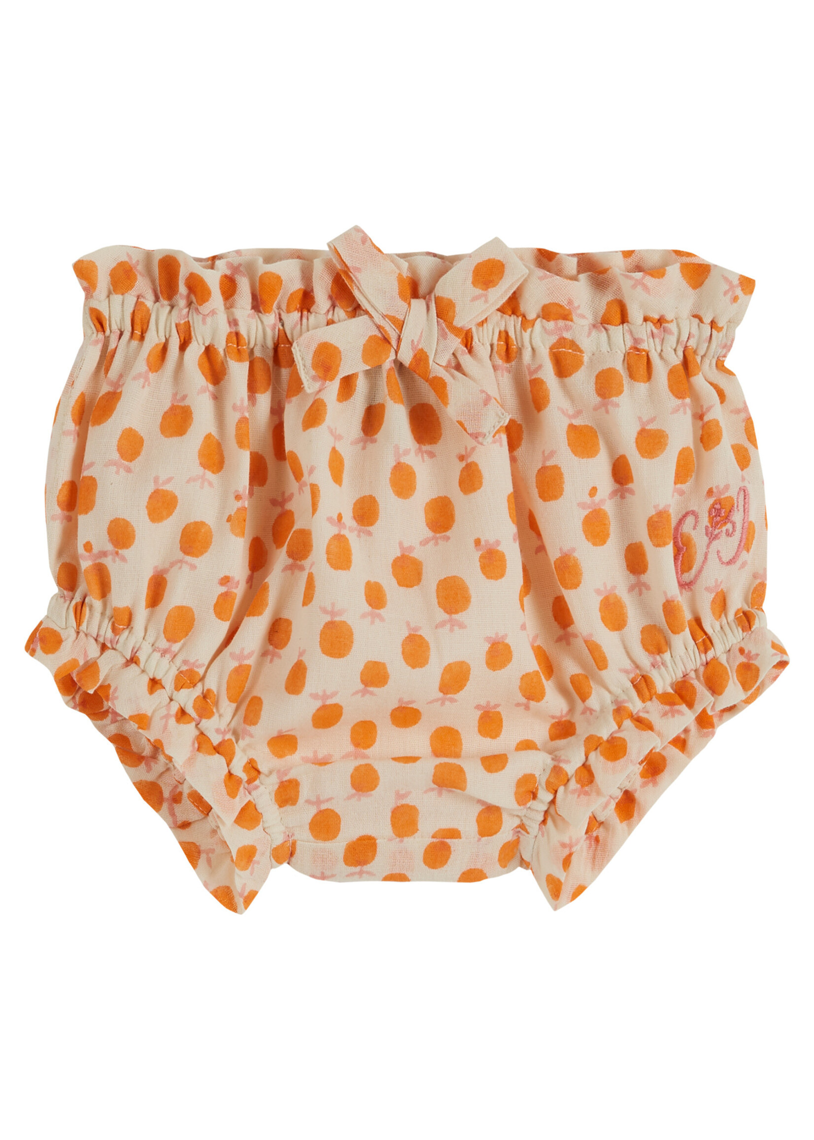 EMILE ET IDA EMILE&IDA baby BLOOMER MANDARINE