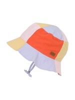 MP DENMARK MELTON BLOCK BUCKET HAT purple