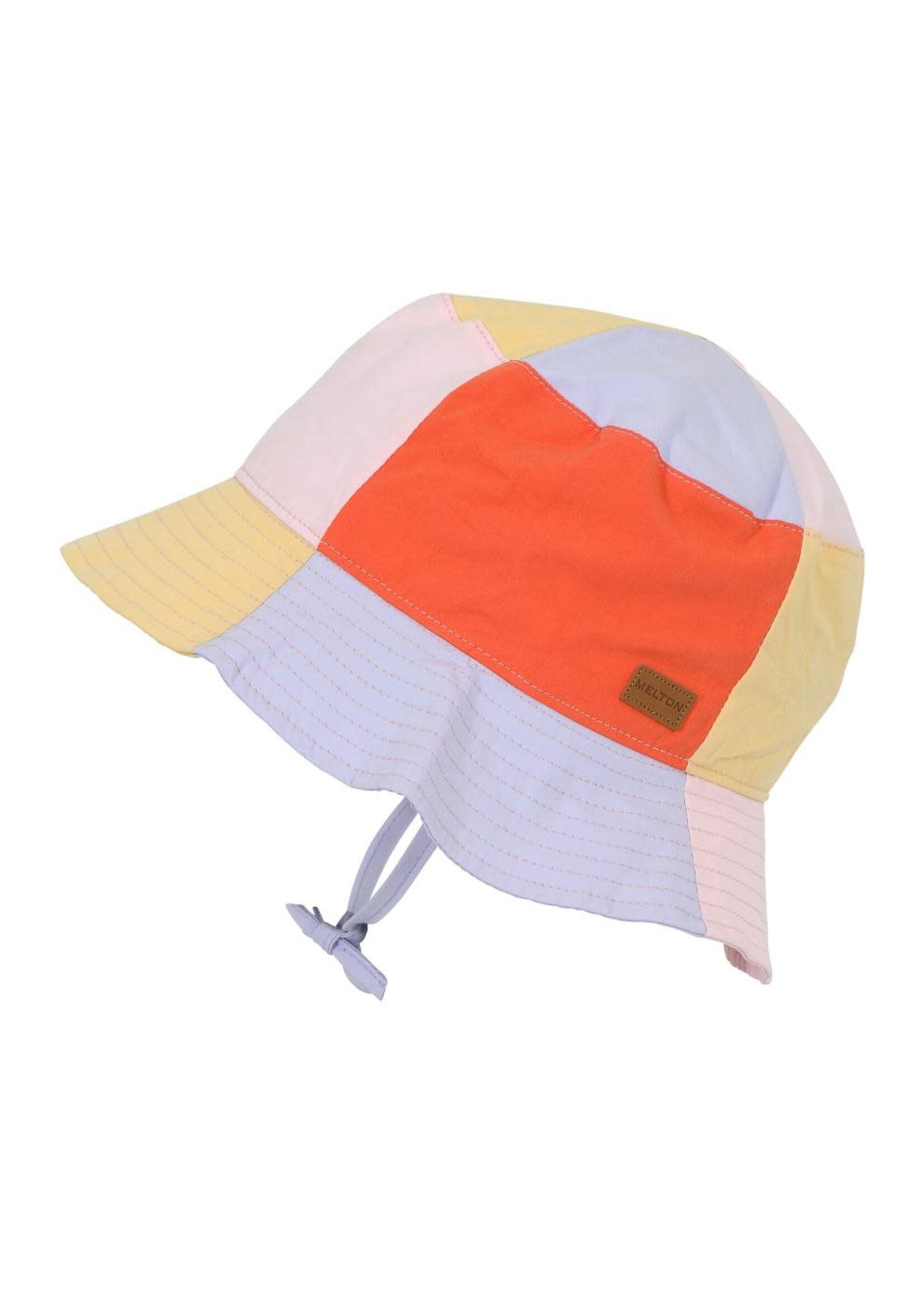 MP DENMARK MELTON BLOCK BUCKET HAT purple