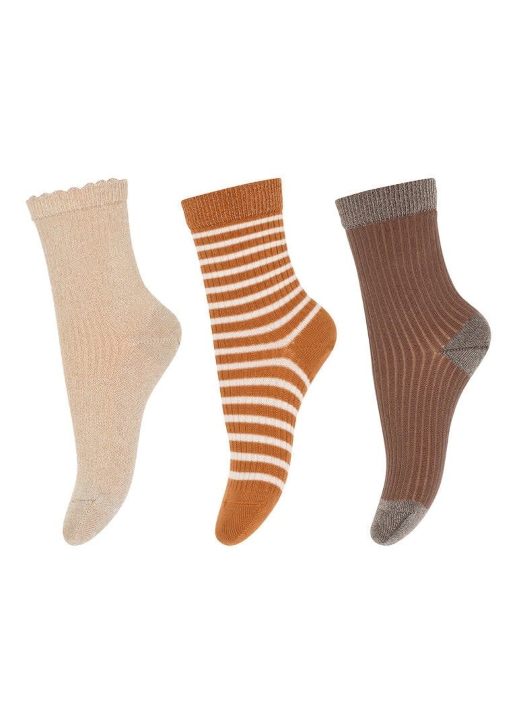 MP DENMARK MP DENMARK socks rib 3 pack champ beige