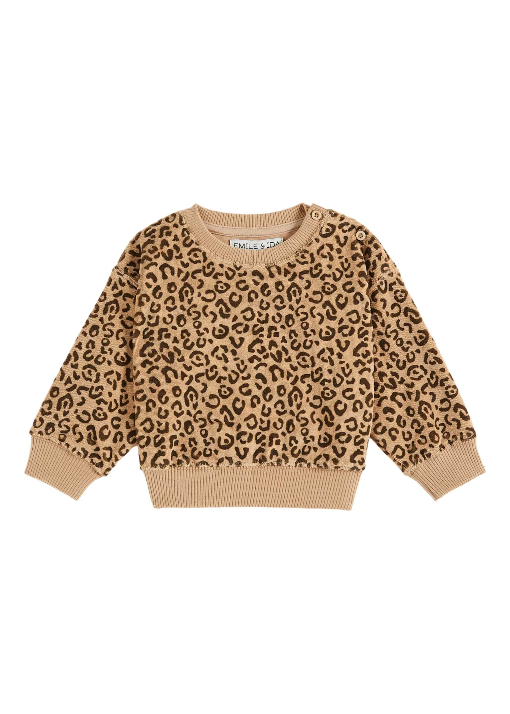 EMILE ET IDA #EMILE & IDA sweat LEOPARD