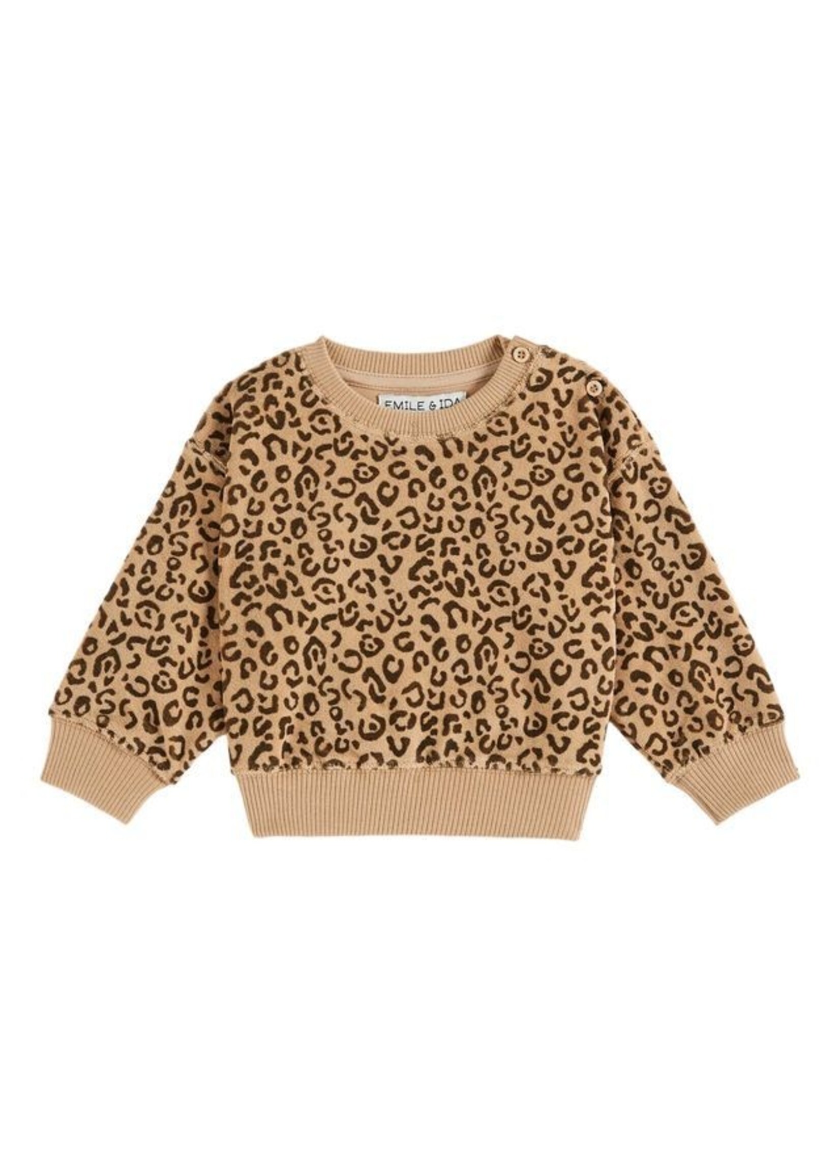 EMILE ET IDA *EMILE & IDA baby sweat LEOPARD