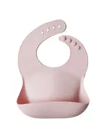 mushie MUSHIE Silicone Baby Bib blush