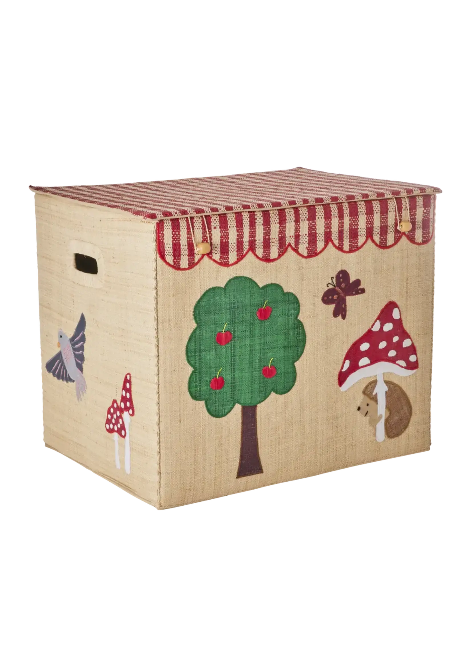 RICE RICE raffia storage box HAPPY FOREST XL