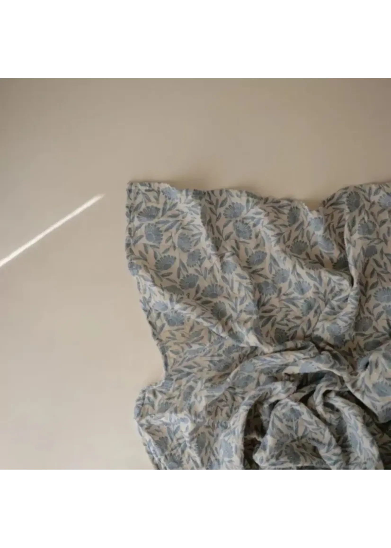 MUSHI MUSHIE-swaddle-BLUE FLOWERS