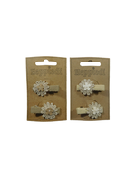 HEPPIEDI HEPPIEDI MIDDEL 2 bloem goud met vilten bloem knijpertje