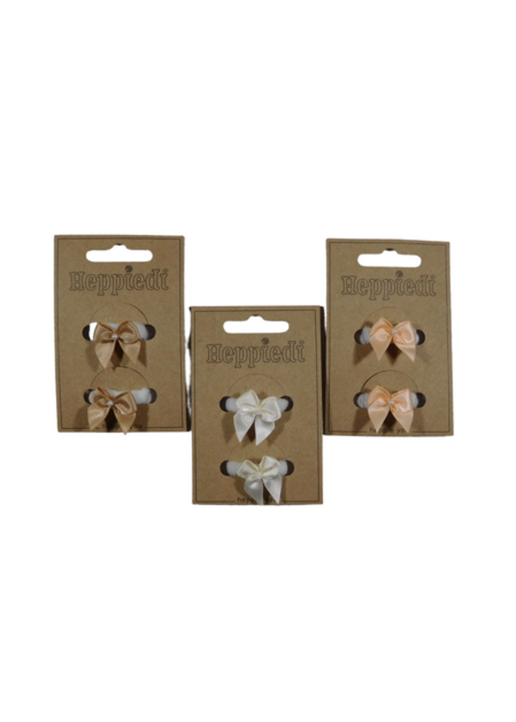 HEPPIEDI HEPPIEDI 2 x elastiekje met strik&pareltje