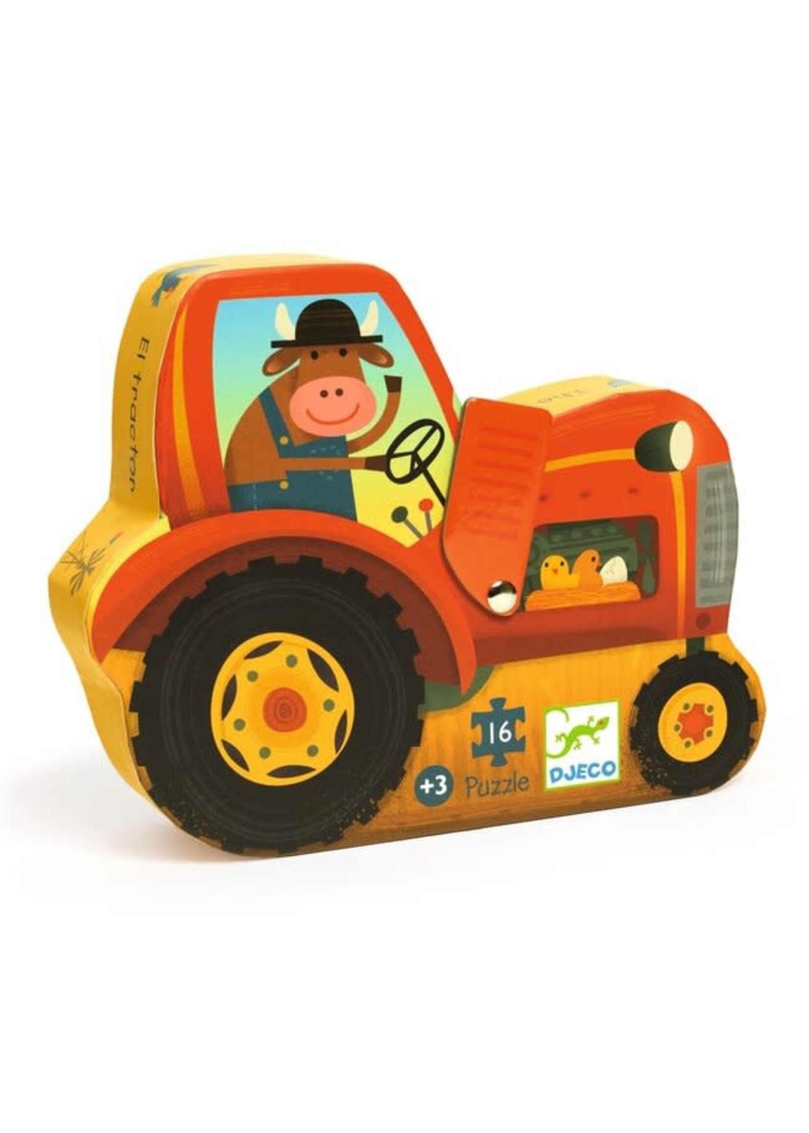 Djeco puzzel tractor 16st