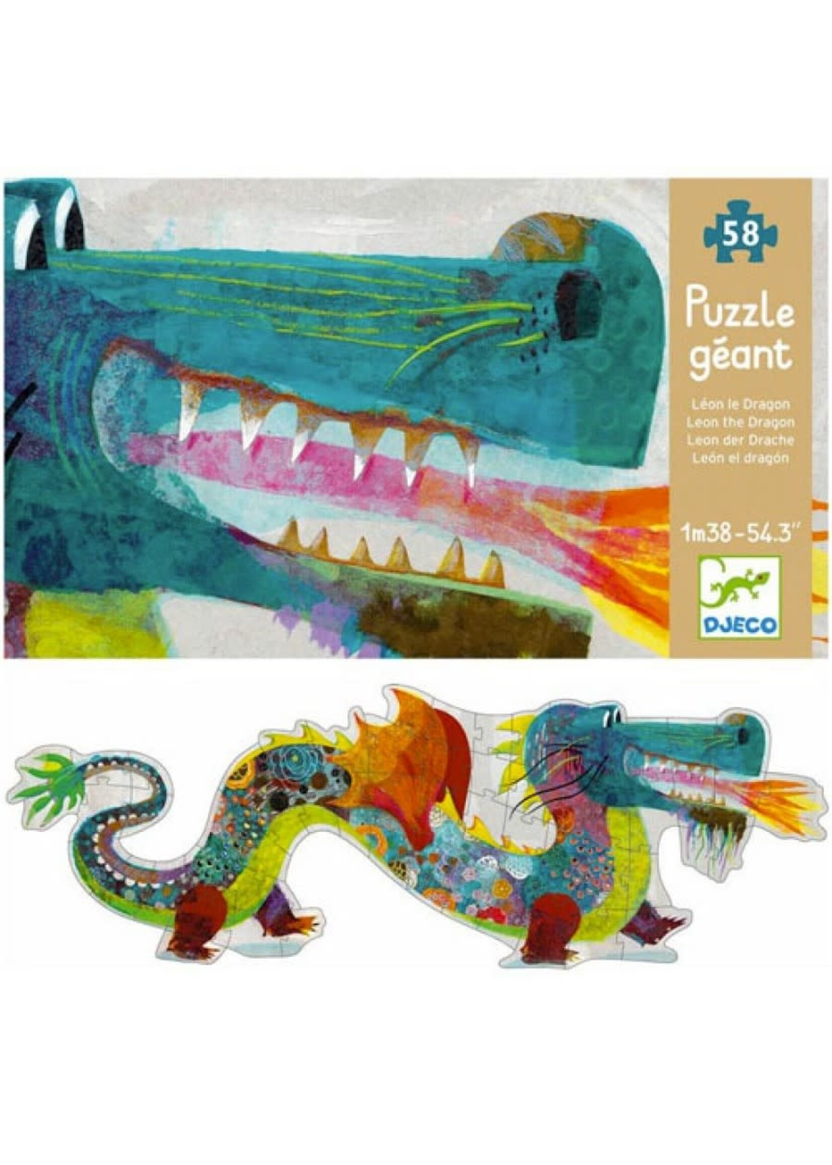 Djeco Grote Vloerpuzzel Draak