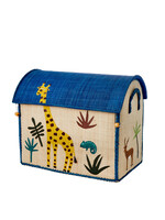 RICE RICE raffia storage box WILD M (45x38x33)