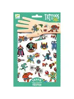 Djeco Tattoos - heroes and villains