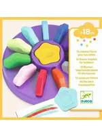 Djeco Wax Potloden - 12 st. - Bloemen