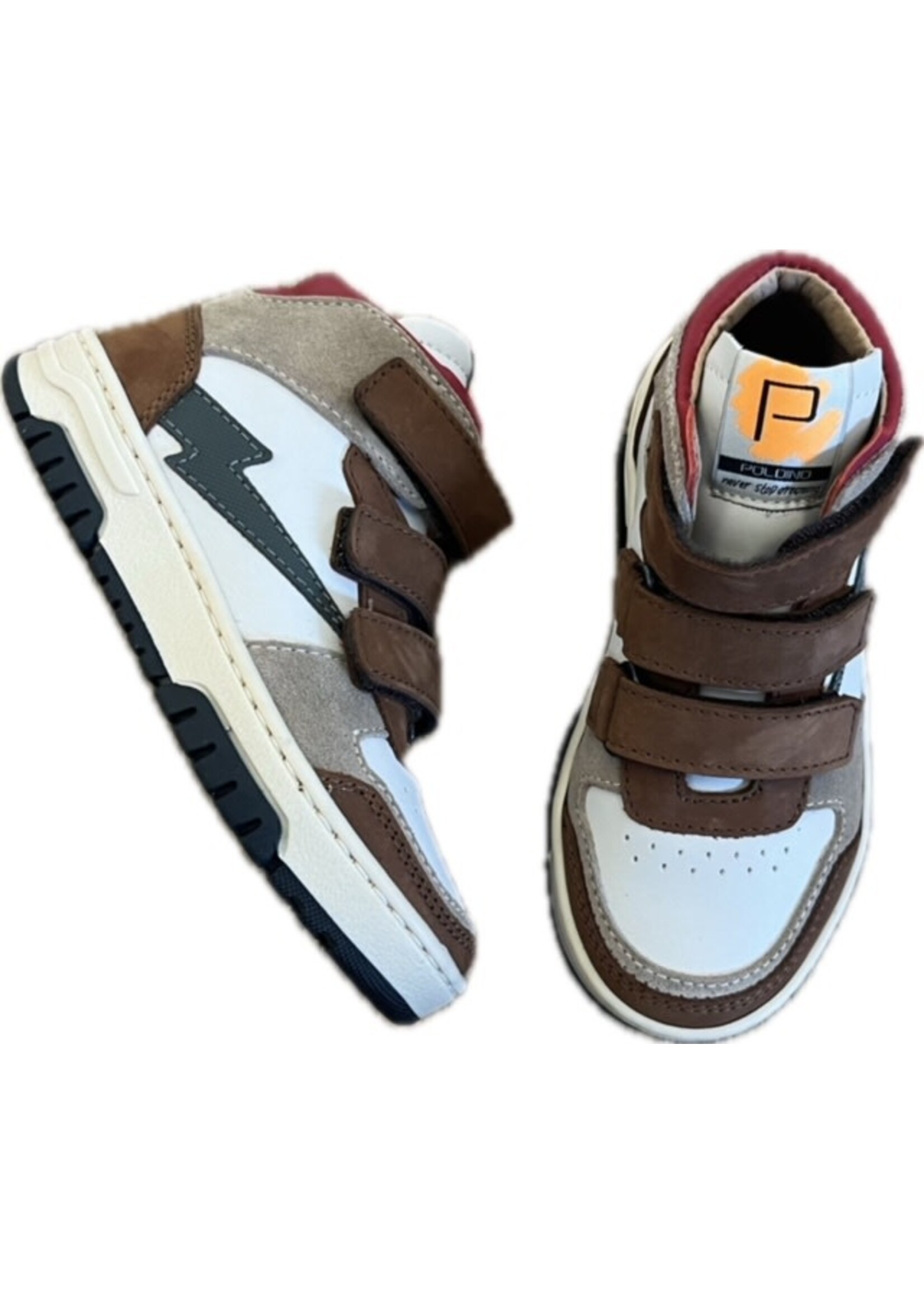 POLDINO POLDINO KLB BRUIN/ROOD/CREME