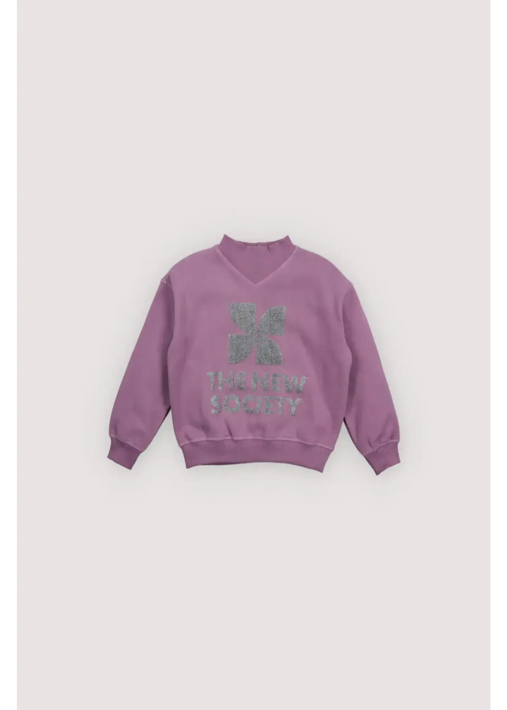 THE NEW SOCIETY *THE NEW SOCIETY TNS logo rib sweatshirt