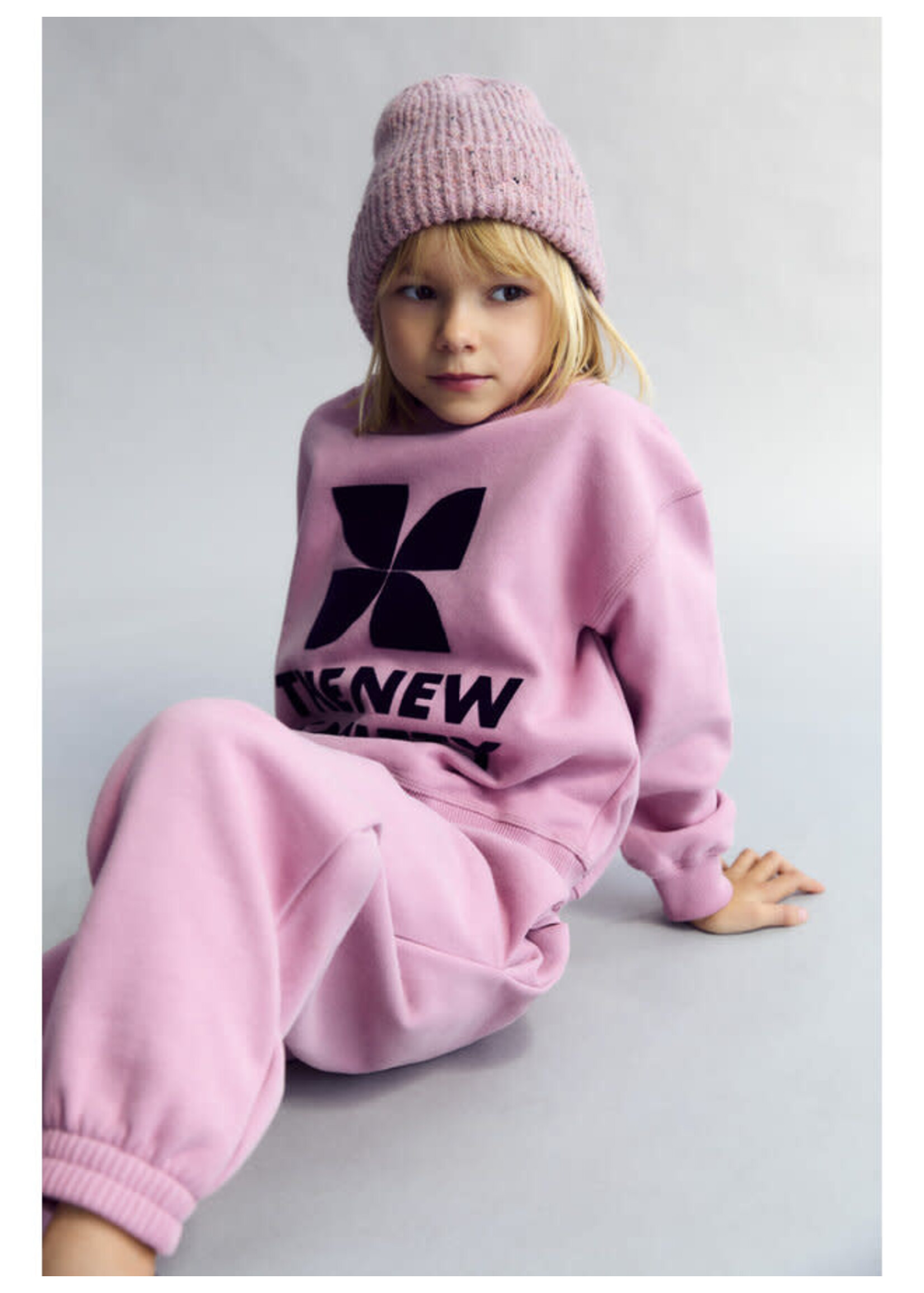THE NEW SOCIETY *THE NEW SOCIETY TNS logo jogging DREAM BLUSH