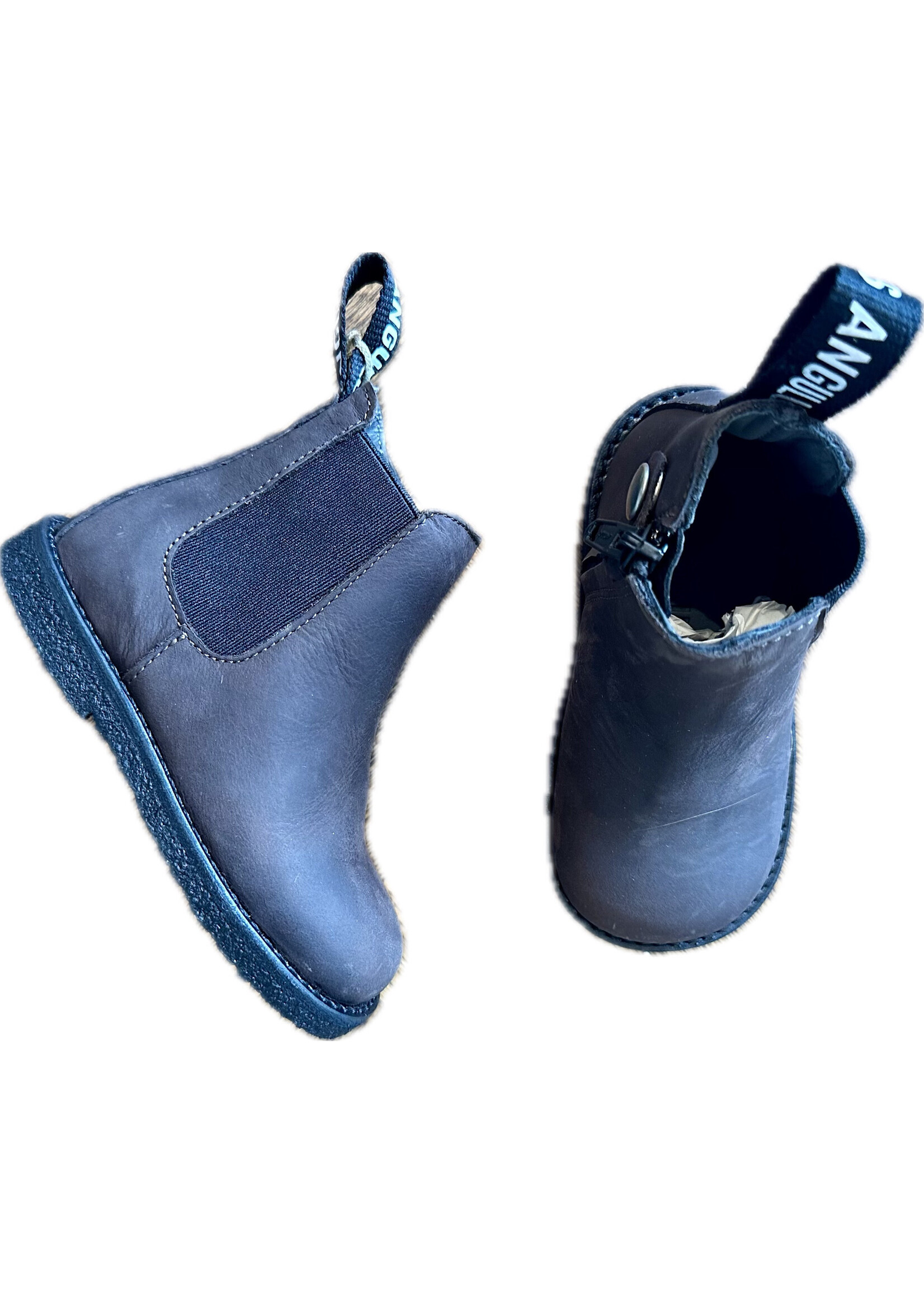 ANGULUS ANGULUS chelsea + zipper DARK