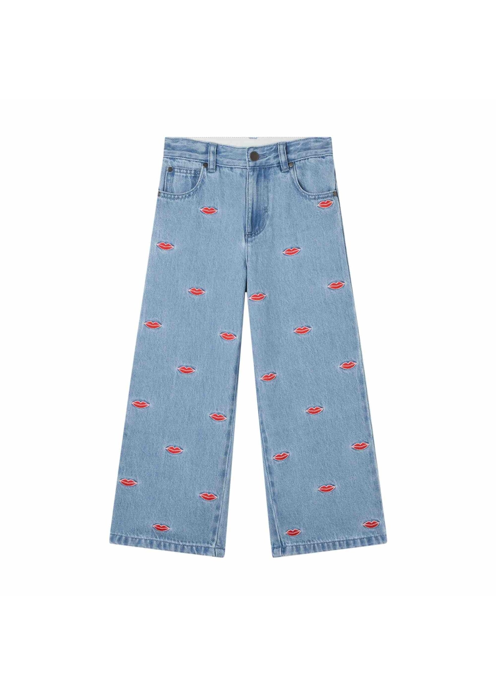 STELLA MC CARTNEY Stella McCartney Kids Jeans Embroidered Lips