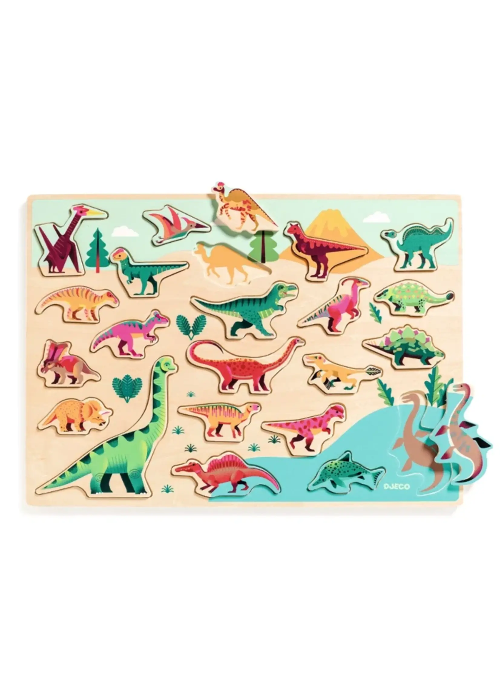 Djeco Puzzel met 22 stukjes – Dinosaurussen