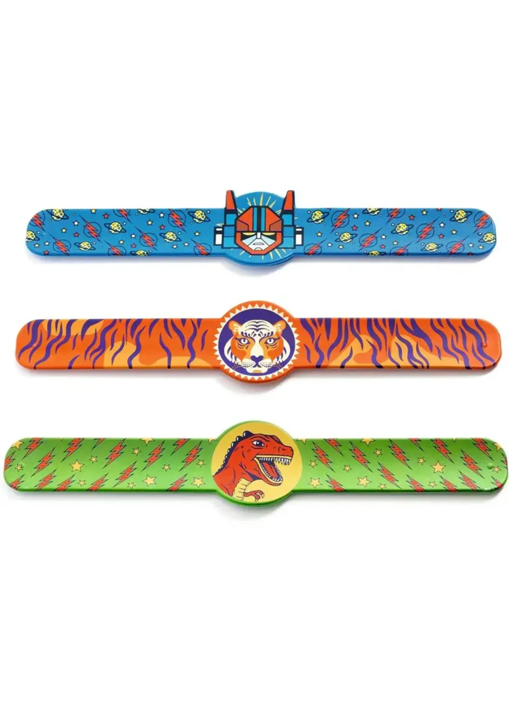 djeco Djeco snap armband dino tijger superheld