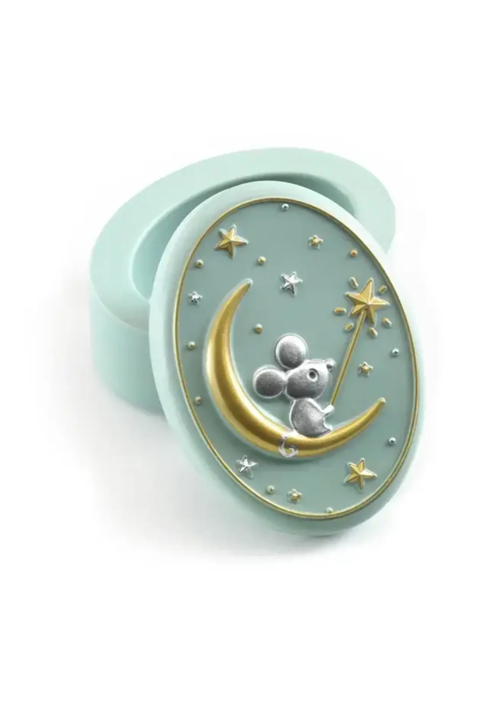 djeco Djeco tandendoosje mint creme petrol