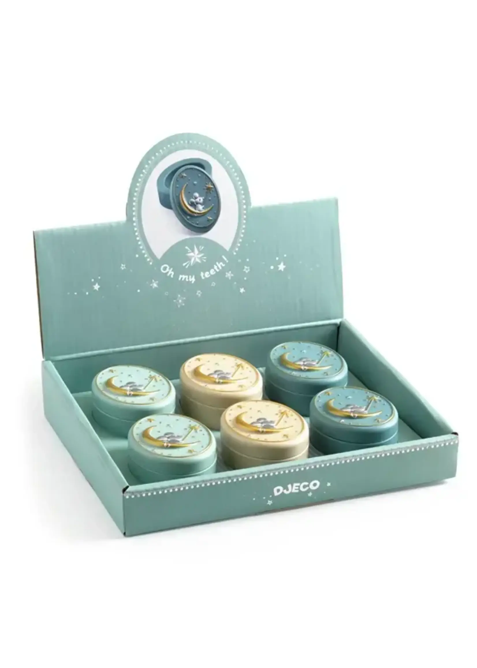 djeco Djeco tandendoosje mint creme petrol