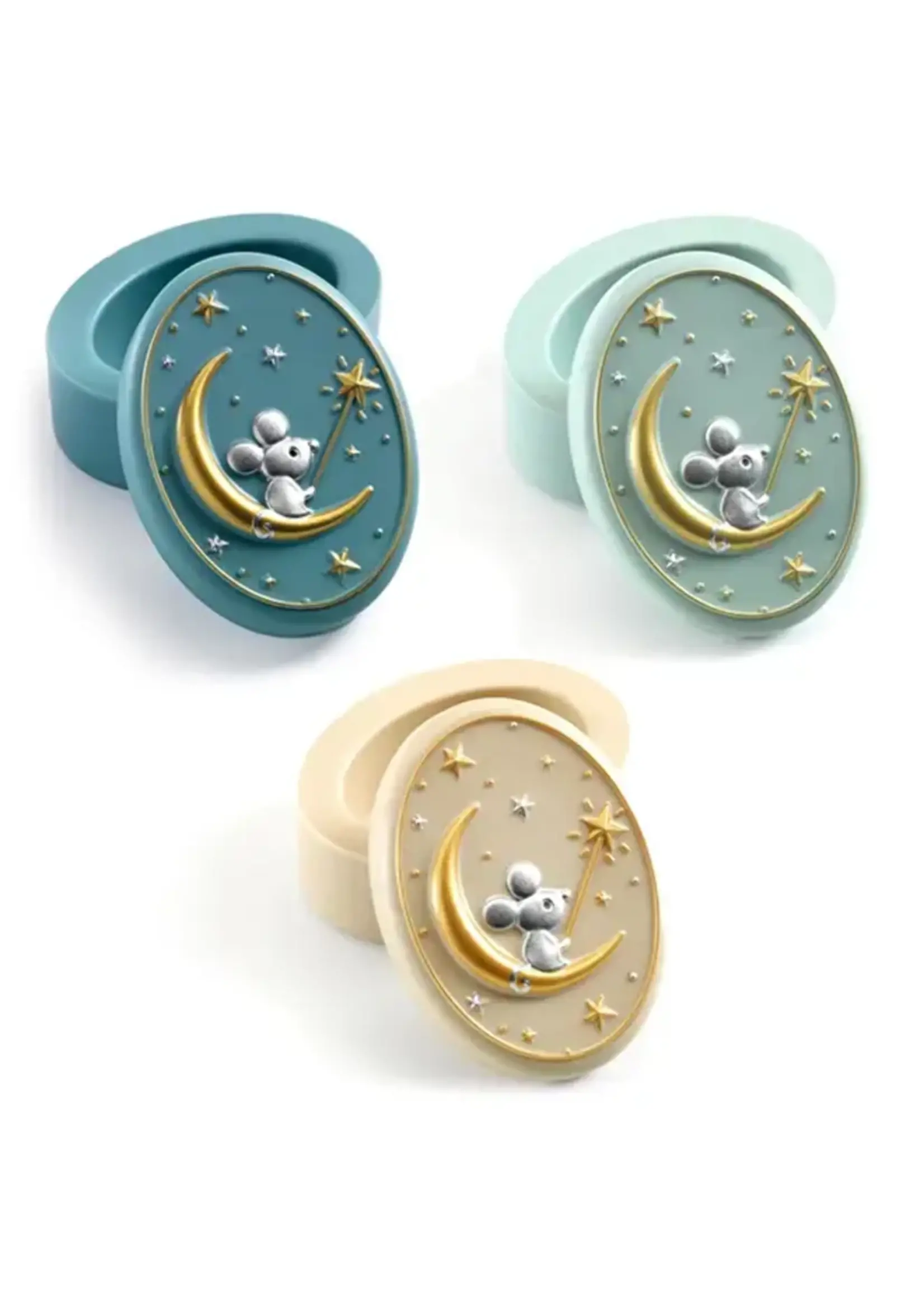 djeco Djeco tandendoosje mint creme petrol