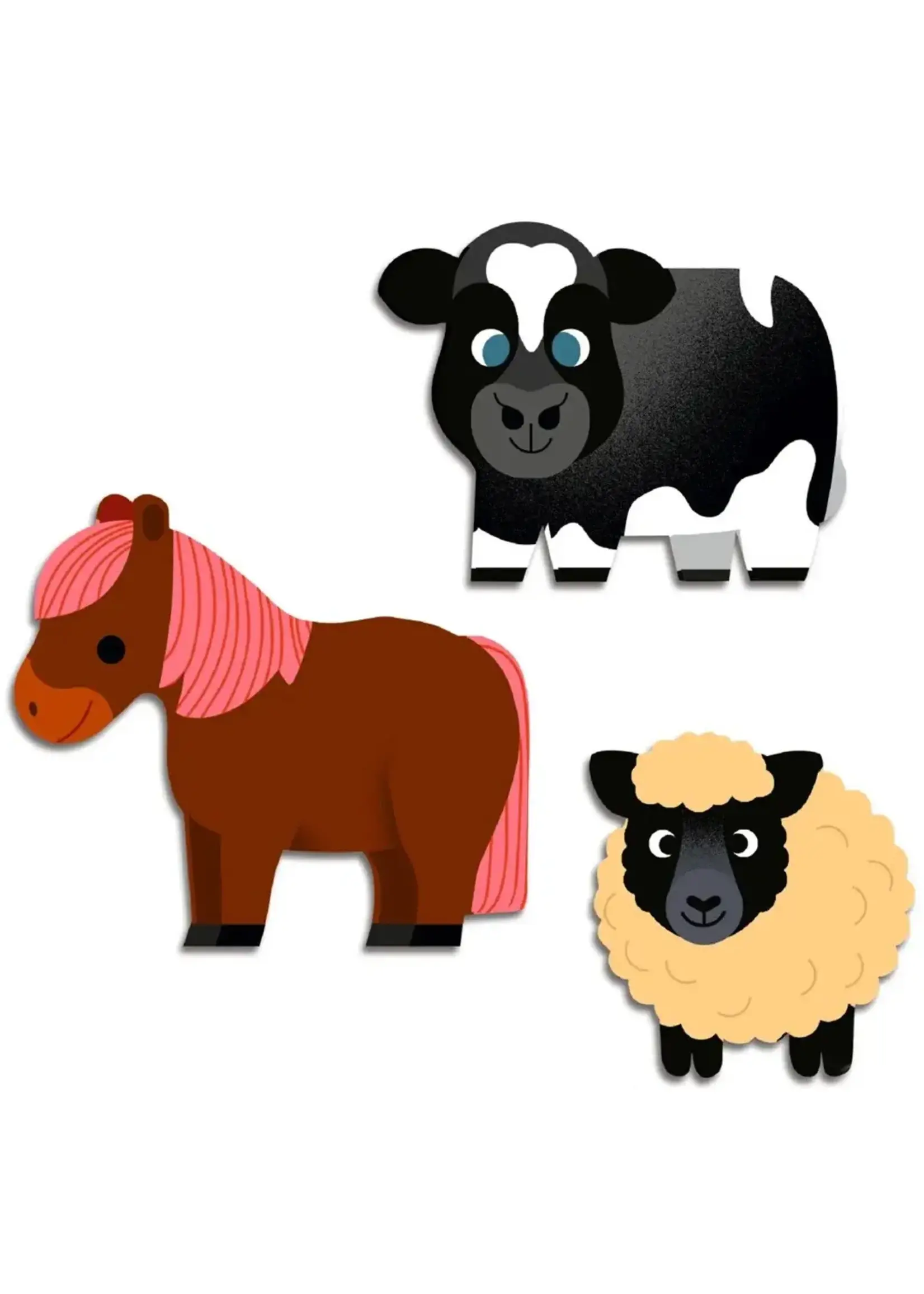 djeco Djeco stickers boerderijdieren 62st