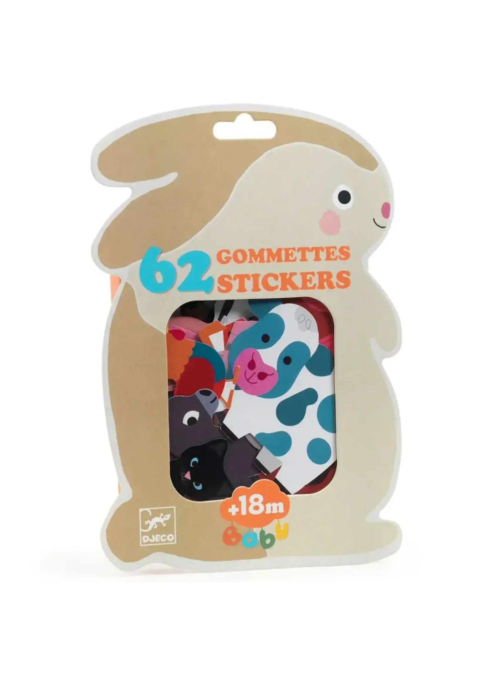 djeco Djeco stickers boerderijdieren 62st