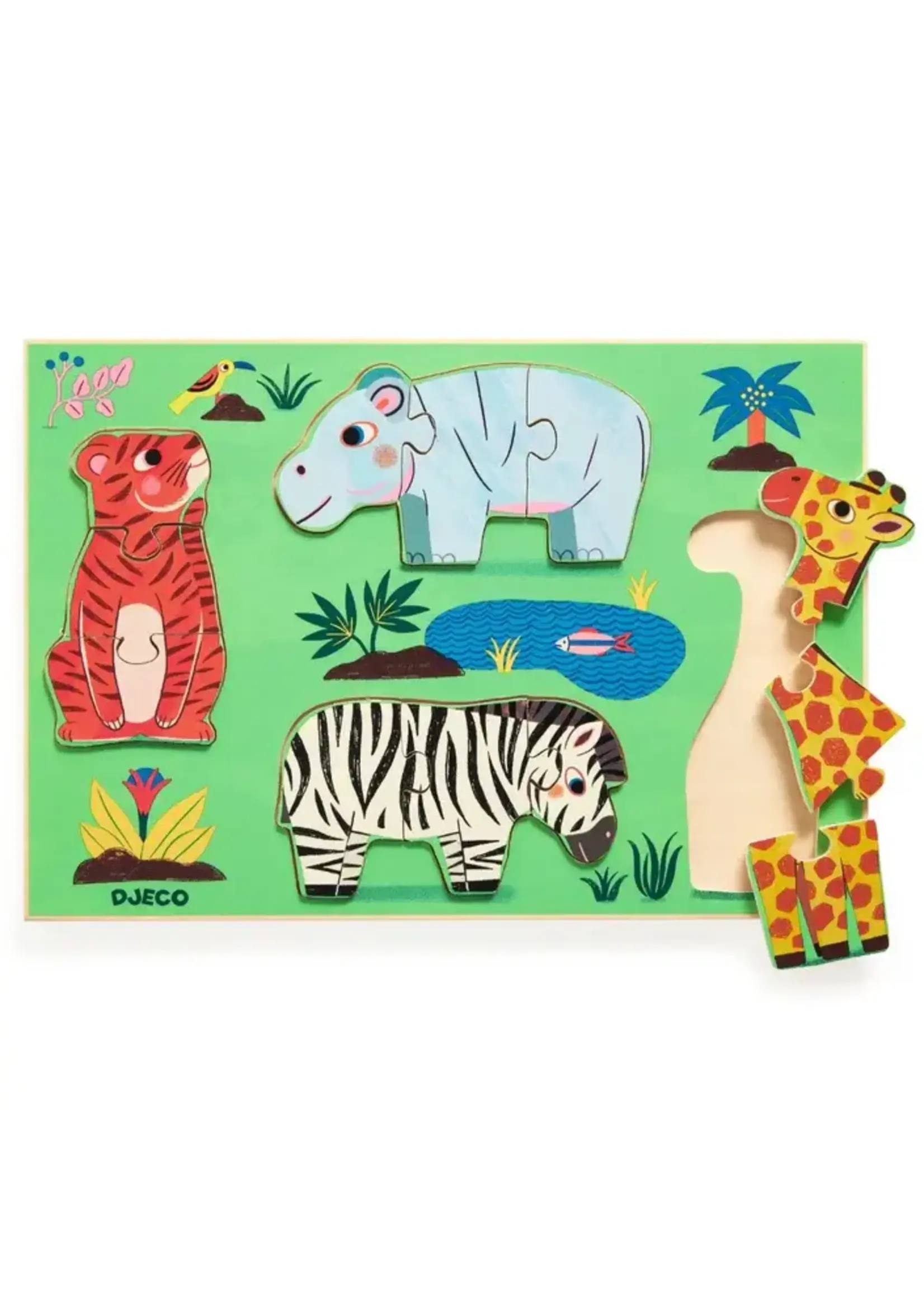 Djeco puzzel cou cou tiger