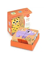 djeco Djeco houten blokpuzzel wild