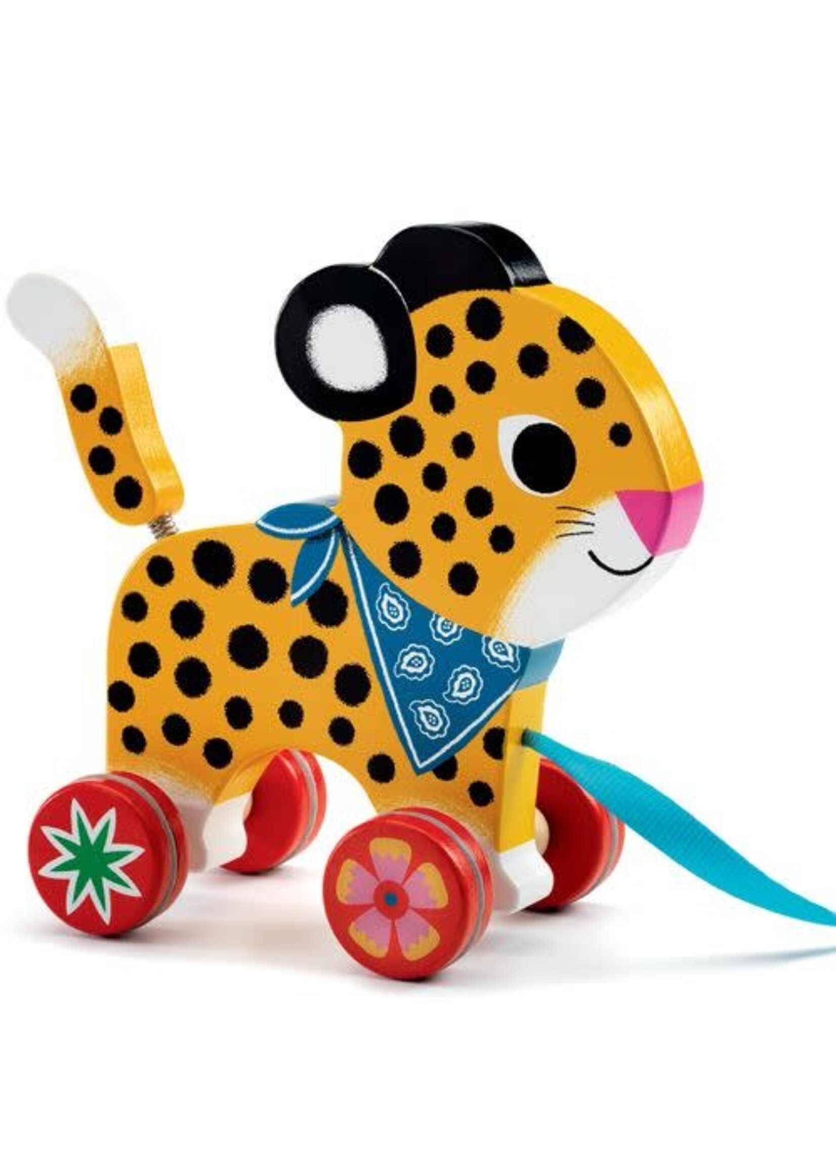 Djeco trekfiguur luipaard greta