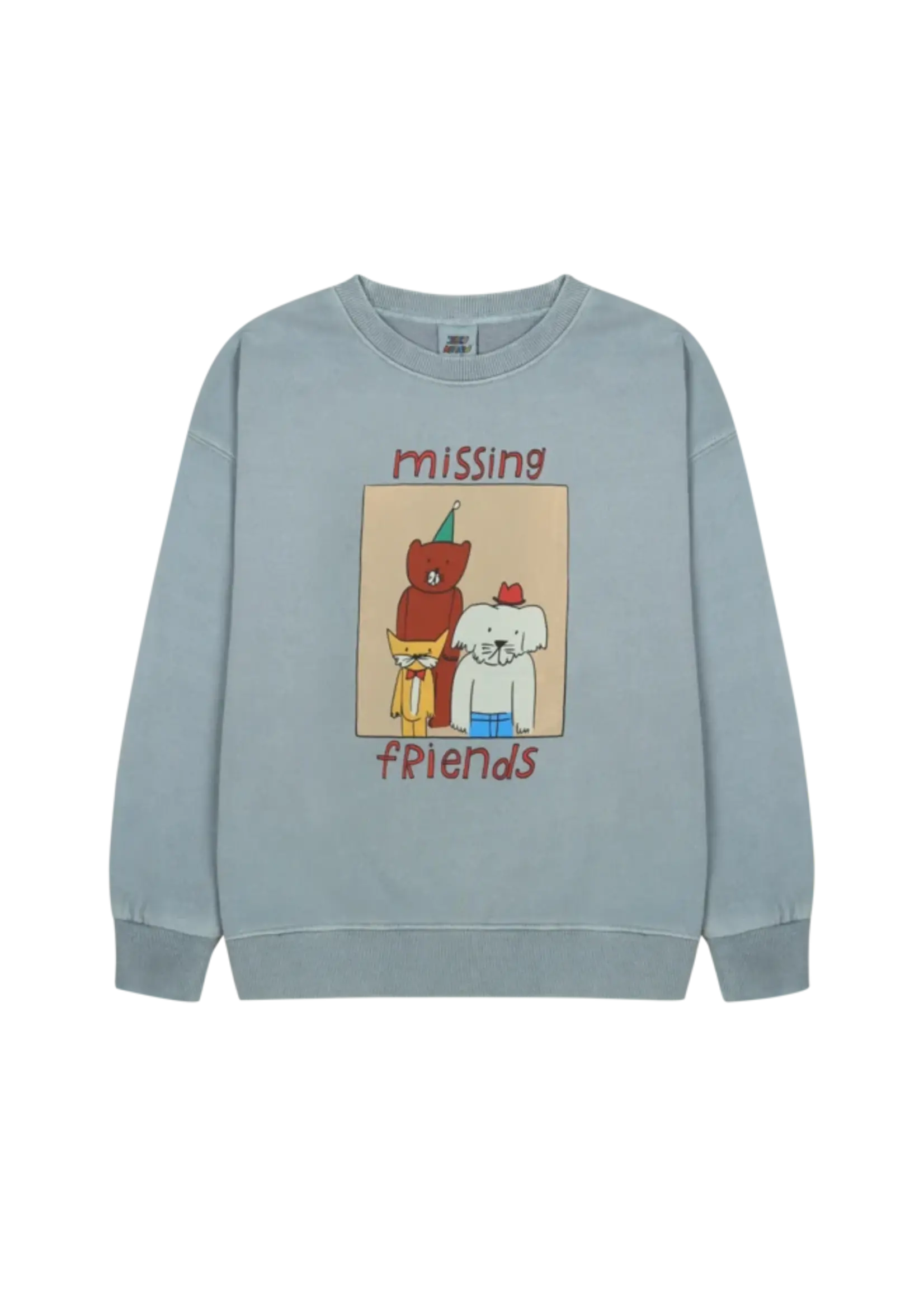 jellymallow JELLYMALLOW animal friends pigment  SWEATSHIRT