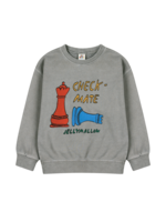 jellymallow JELLYMALLOW check mate pigment SWEATSHIRT