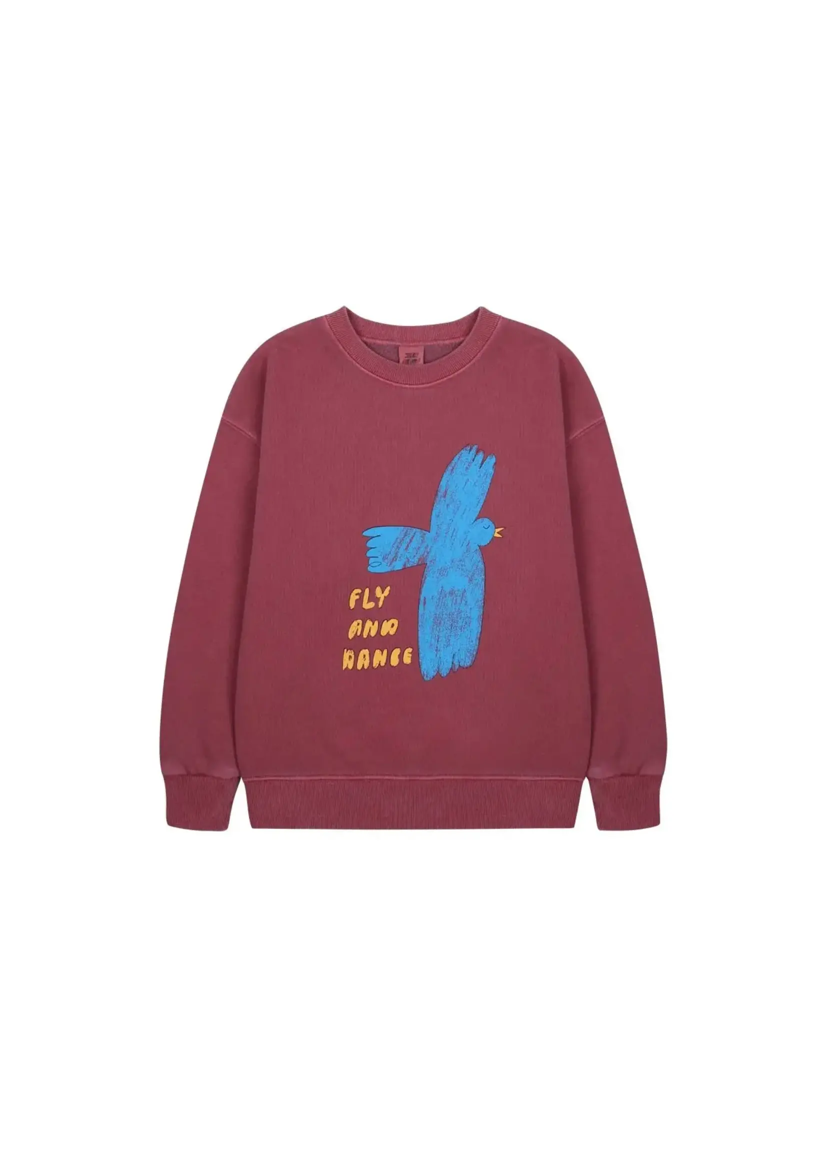 jellymallow JELLYMALLOW flying bird pigment  SWEATSHIRT
