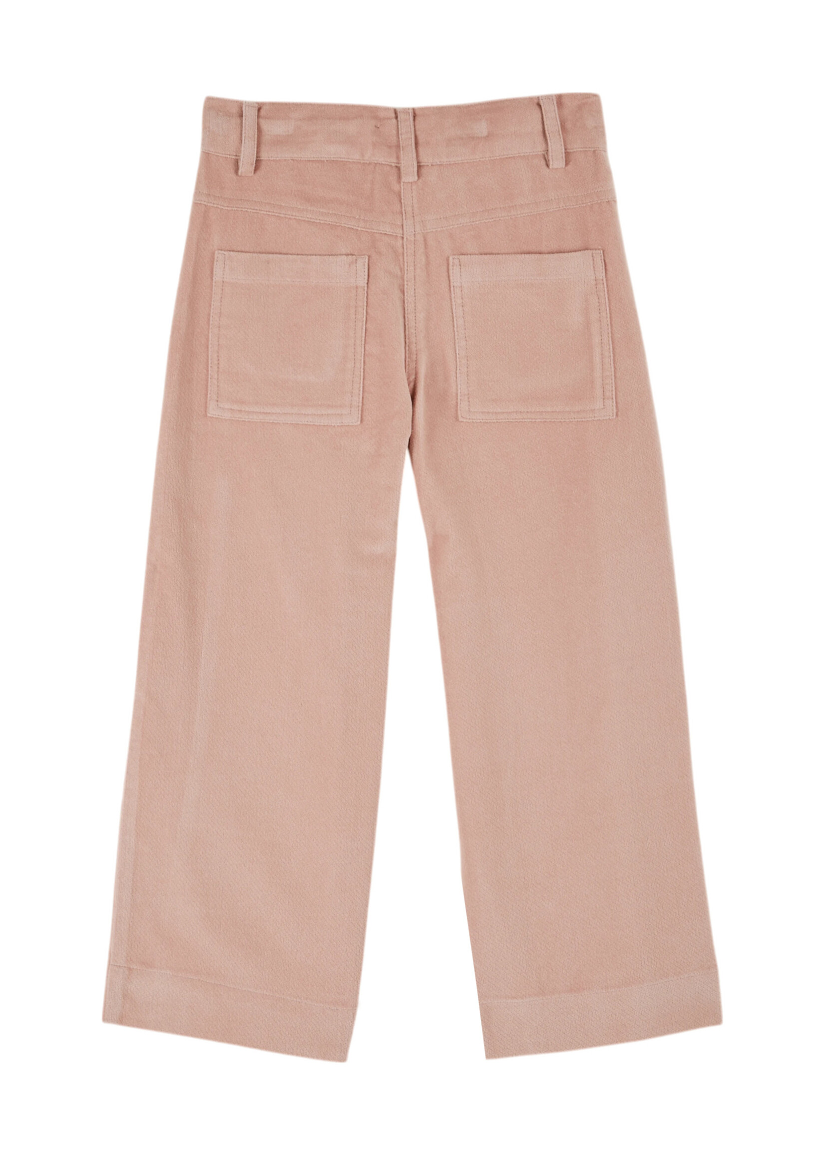 EMILE ET IDA #EMILE&IDA pantalon VELOURS BRODE PEONY