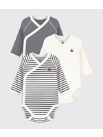 PETIT BATEAU PETIT BATEAU 3-pack STRIPES NB.
