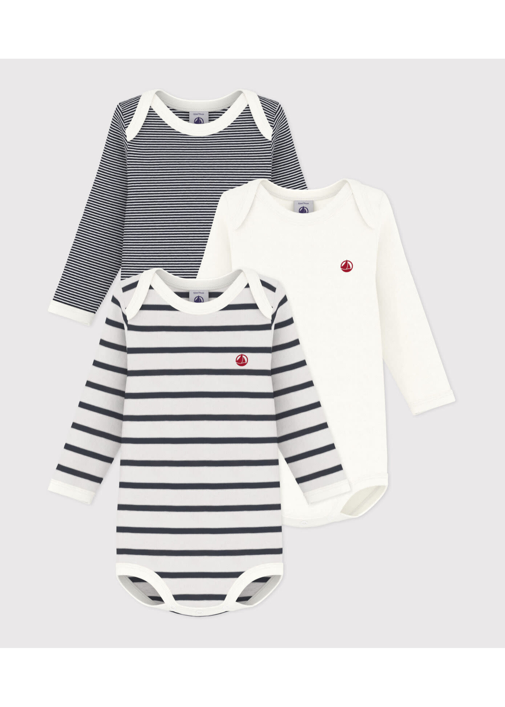 PETIT BATEAU PETIT BATEAU 3-pack STRIPE
