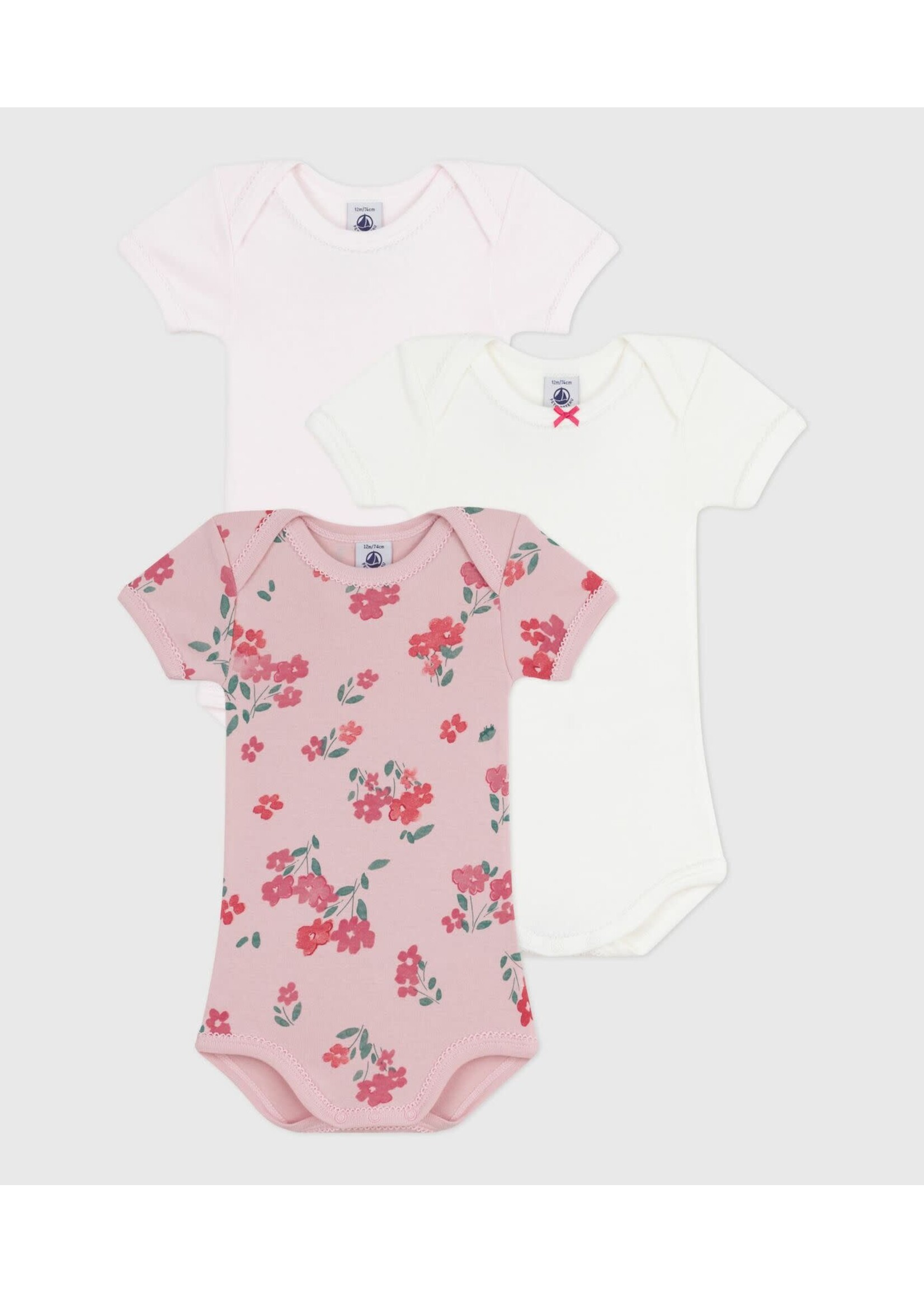 PETIT BATEAU PETIT BATEAU 3-pack FLOWER